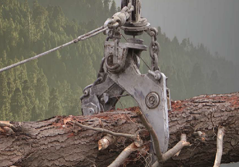 Swing Yarder Grapple nz forestry